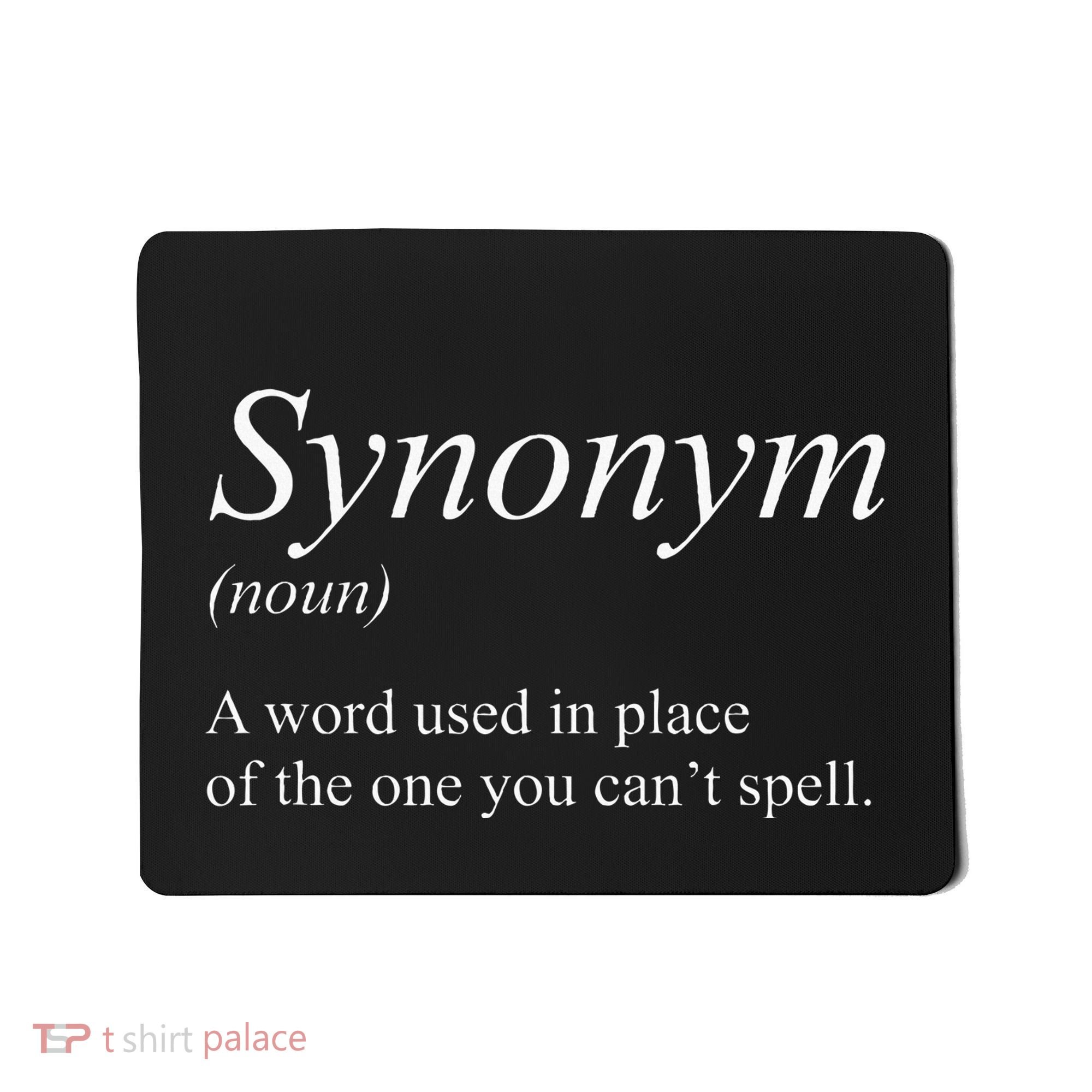 Funny Grammar Synonym Definition Word Used In Place Humor Mousepad