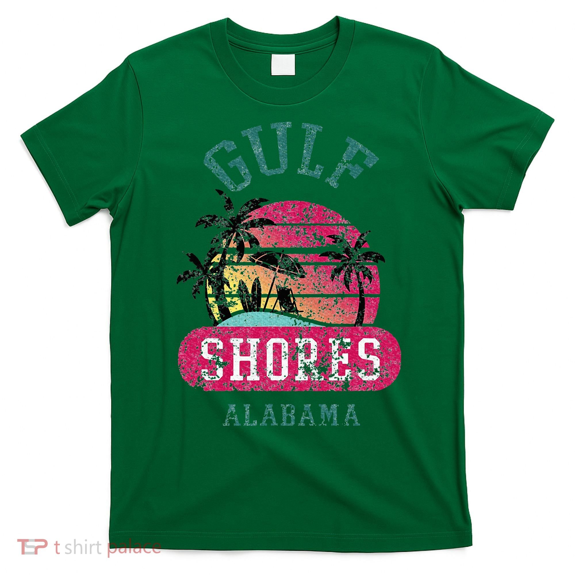 Fun Gulf Shores Vintage Distressed Alabama Beach Novelty T-Shirt