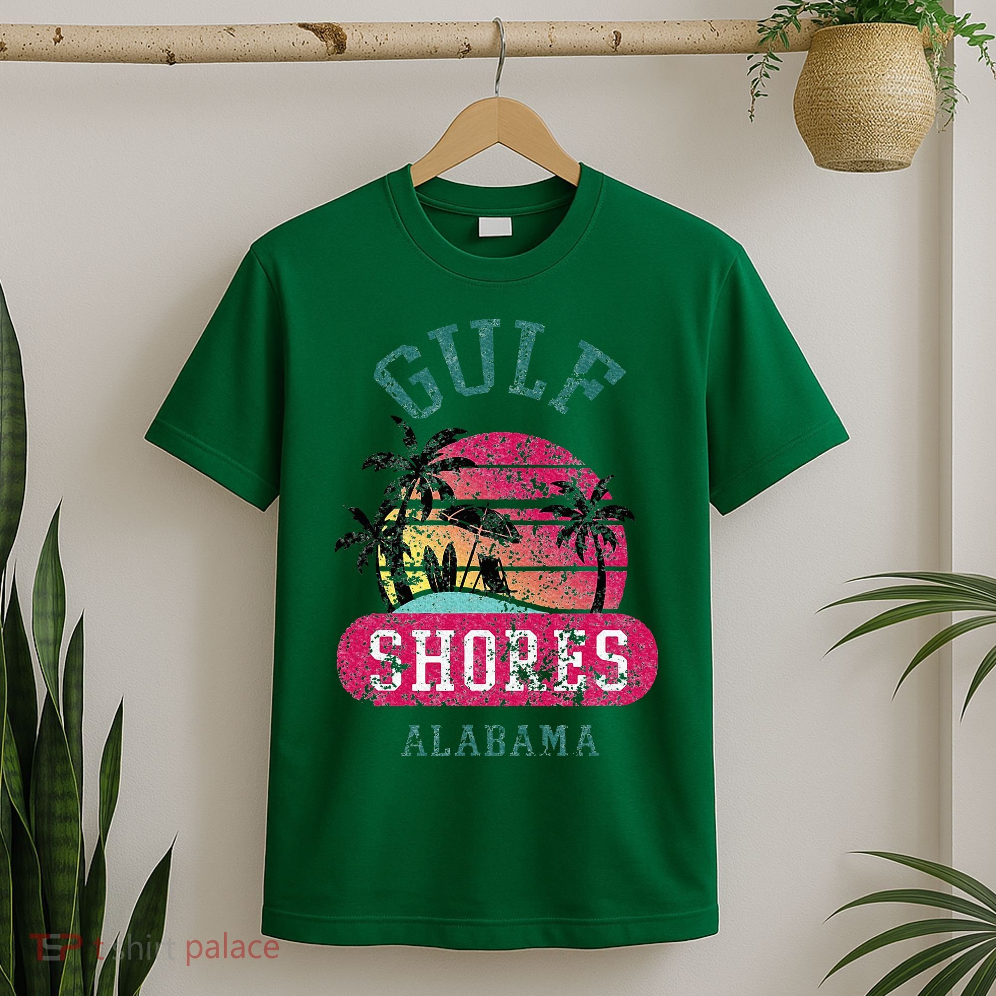 Fun Gulf Shores Vintage Distressed Alabama Beach Novelty T-Shirt