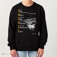 For God So Loved The World Love Jesus Christian Women's Sweatshirt thumb 0