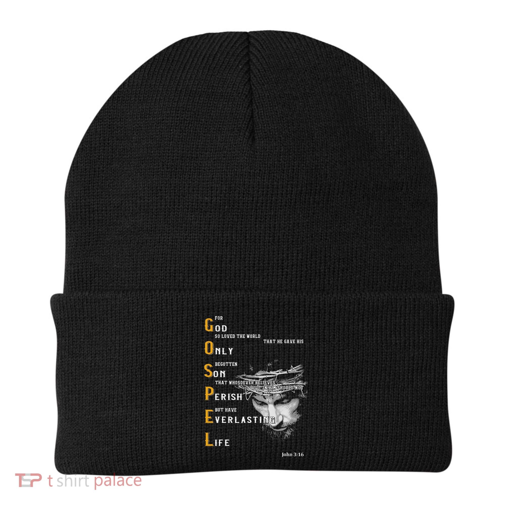 For God So Loved The World Love Jesus Christian Beanie