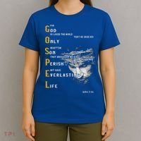 For God So Loved The World Love Jesus Christian T-Shirt thumb 4