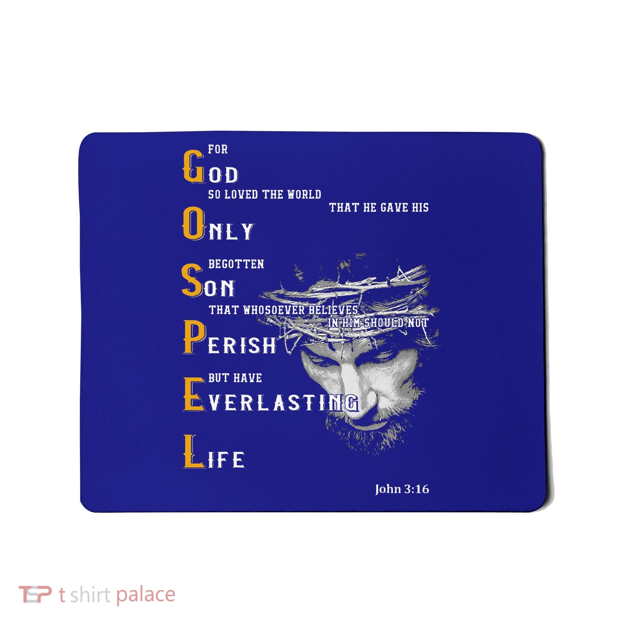 For God So Loved The World Love Jesus Christian Mousepad