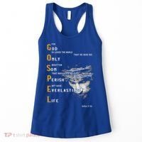 For God So Loved The World Love Jesus Christian Women's Tank Top thumb 0