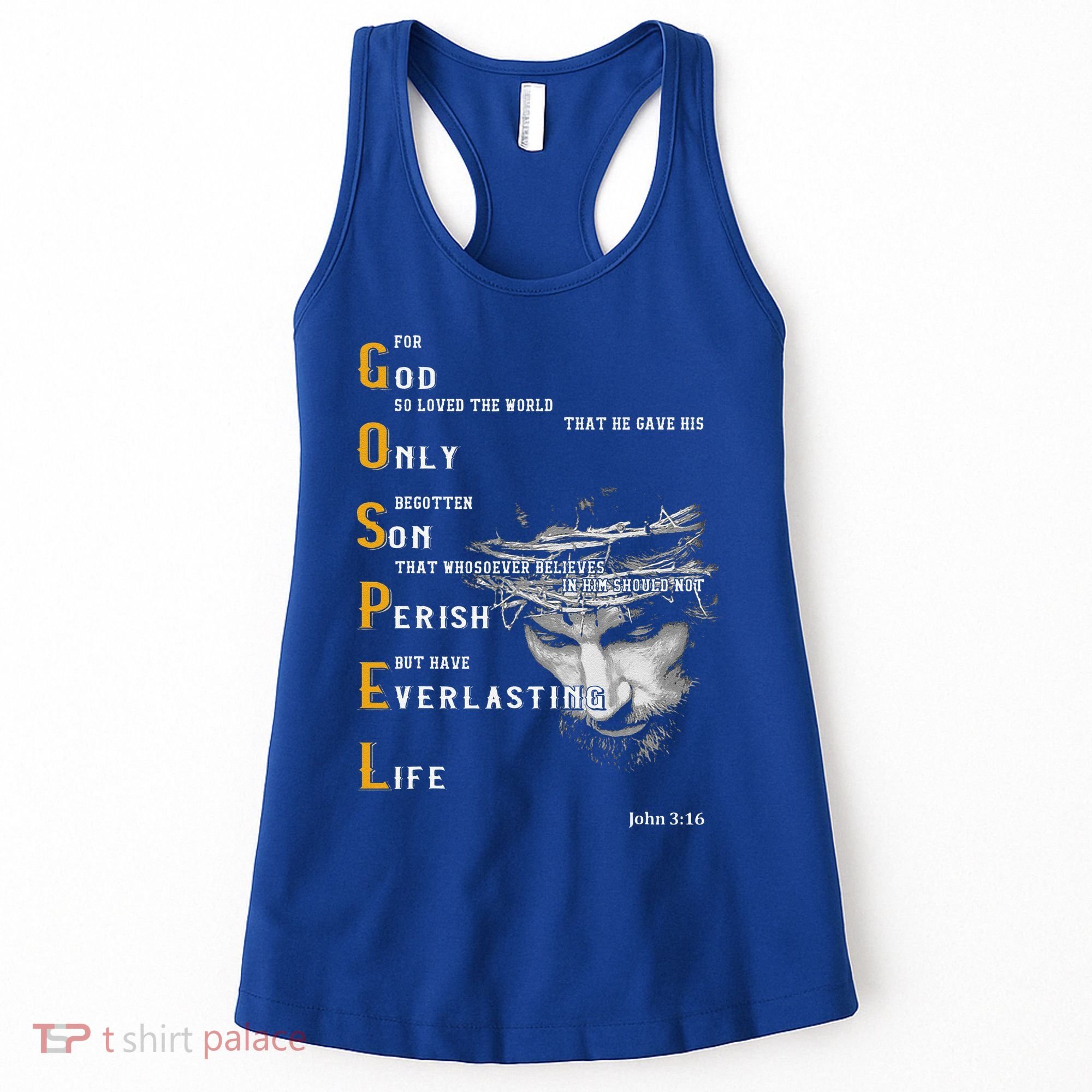For God So Loved The World Love Jesus Christian Women's Tank Top