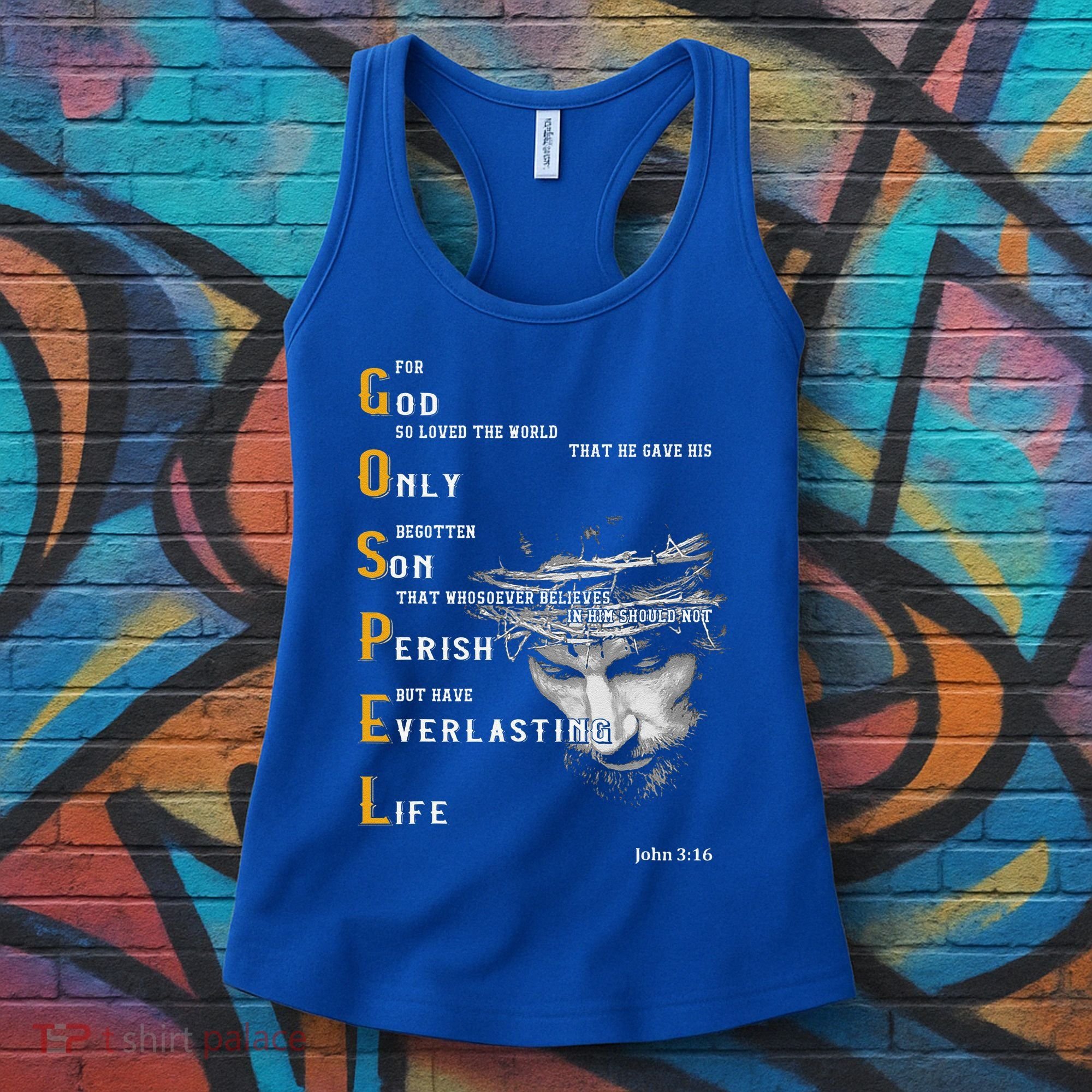 For God So Loved The World Love Jesus Christian Women's Tank Top