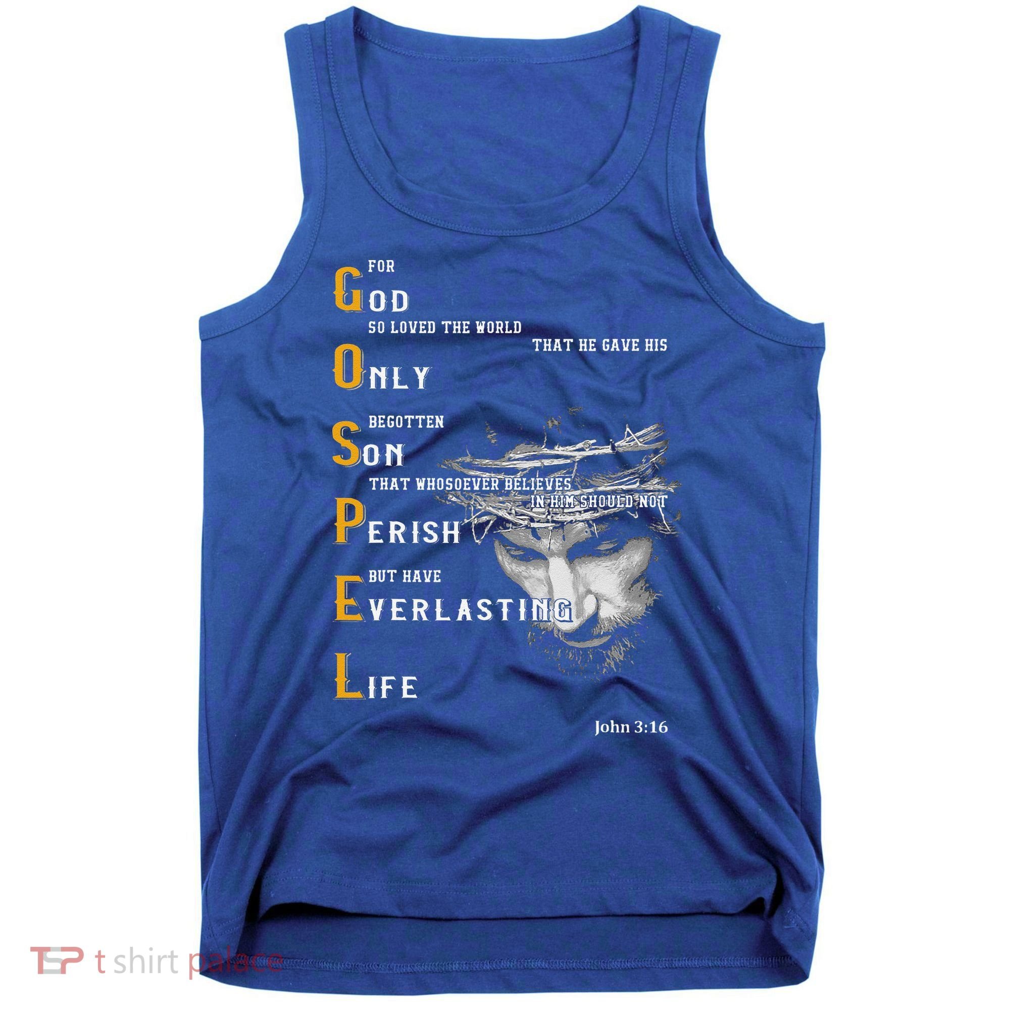 For God So Loved The World Love Jesus Christian Tank Top