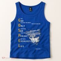 For God So Loved The World Love Jesus Christian Tank Top thumb 2