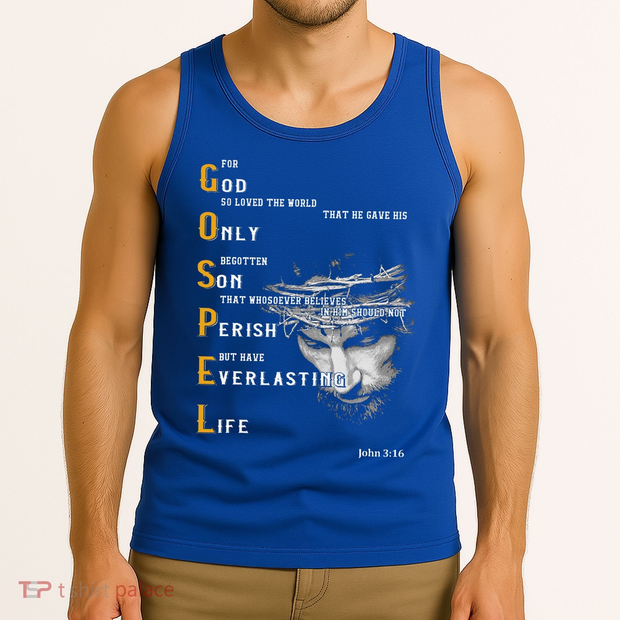 For God So Loved The World Love Jesus Christian Tank Top