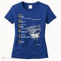 For God So Loved The World Love Jesus Christian Women's T-Shirt thumb 0