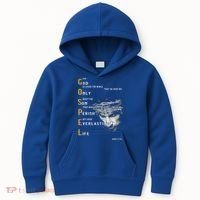For God So Loved The World Love Jesus Christian Kids Hoodie thumb 0