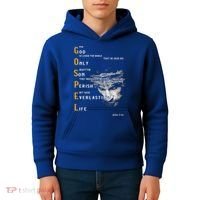 For God So Loved The World Love Jesus Christian Kids Hoodie thumb 4