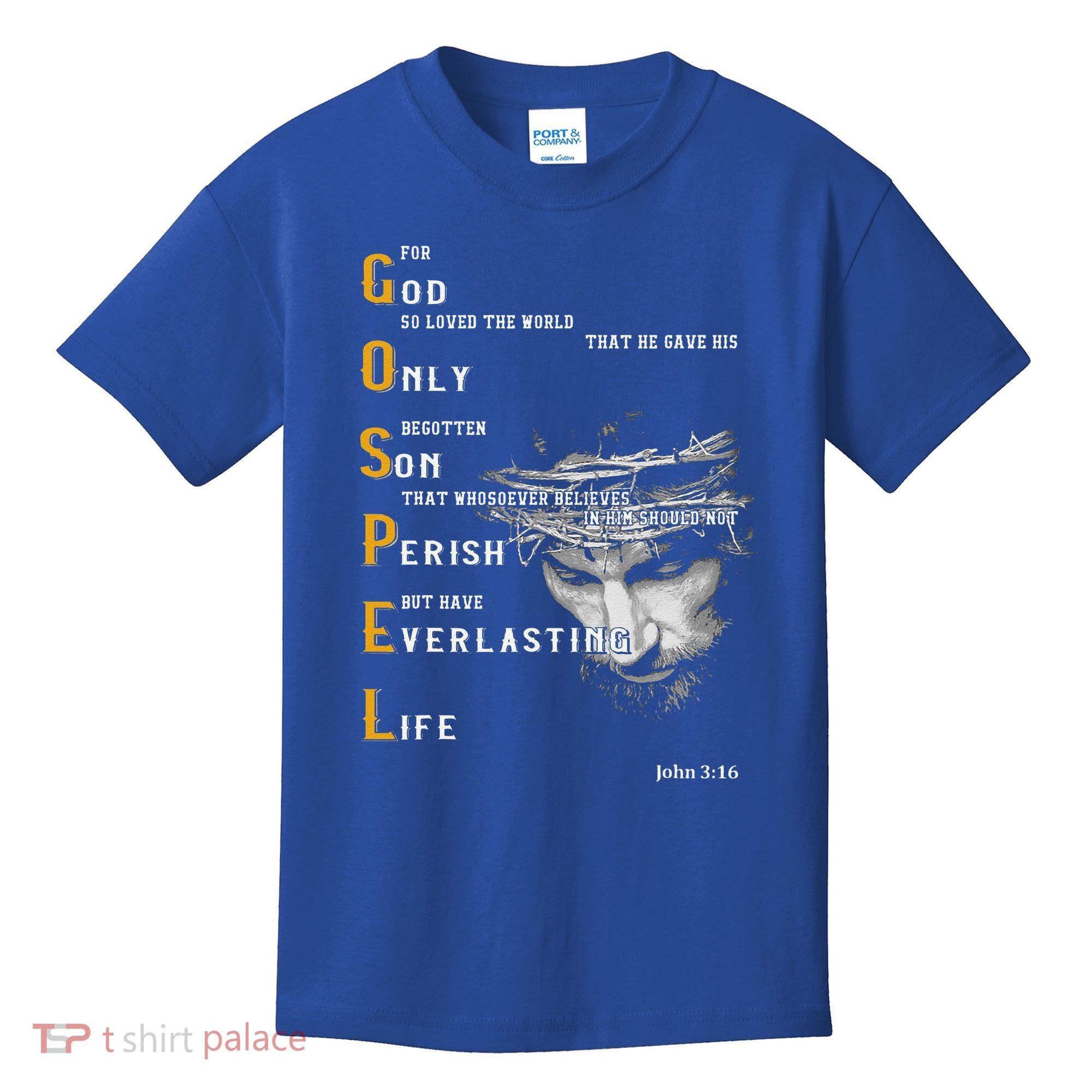 For God So Loved The World Love Jesus Christian Kids T-Shirt