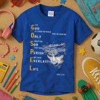 For God So Loved The World Love Jesus Christian Kids T-Shirt thumb 3