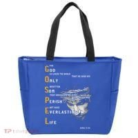 For God So Loved The World Love Jesus Christian Tote Bag thumb 0