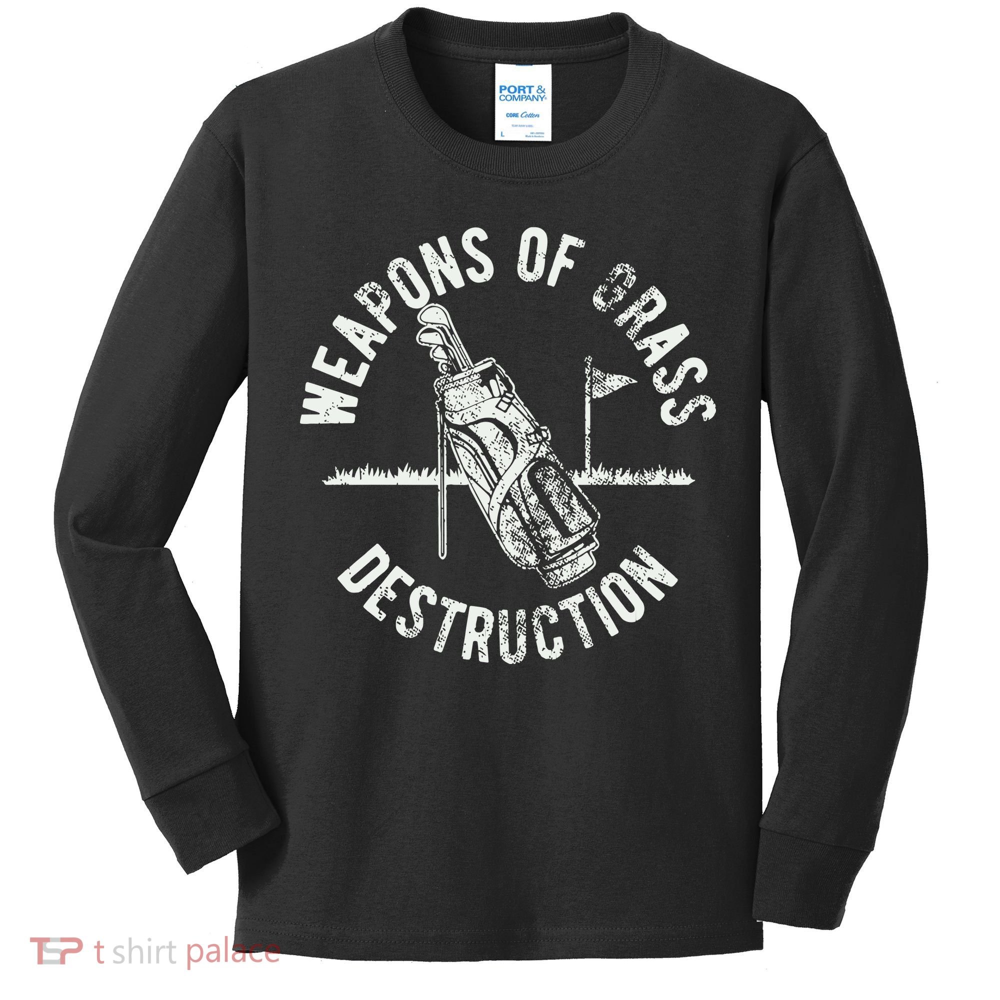 Funny Golf Sports Kids Long Sleeve Shirt