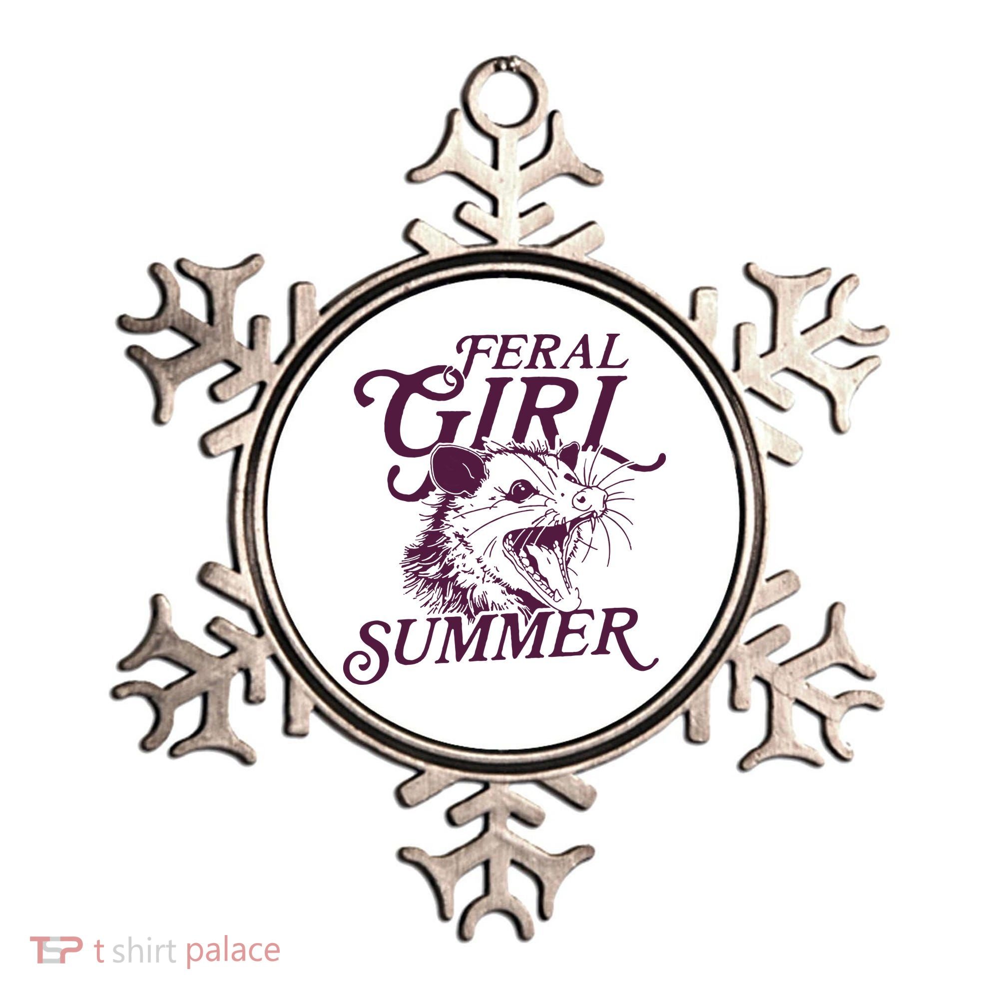 Feral Girl Summer Ornament