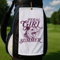 Feral Girl Summer Golf Towel thumb 2