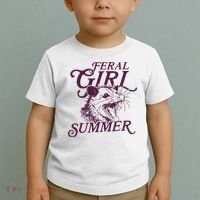 Feral Girl Summer Toddler T-Shirt thumb 2