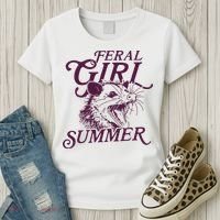Feral Girl Summer Women's T-Shirt thumb 3