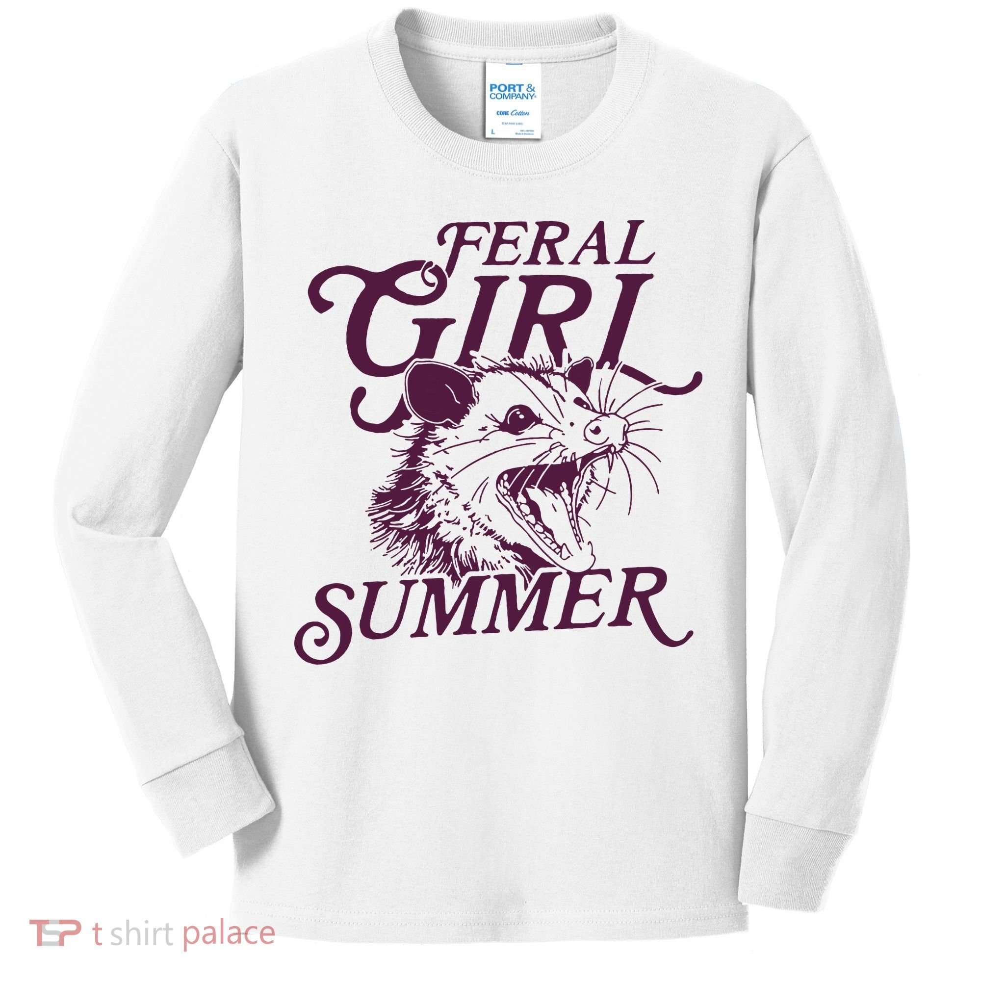 Feral Girl Summer Kids Long Sleeve Shirt