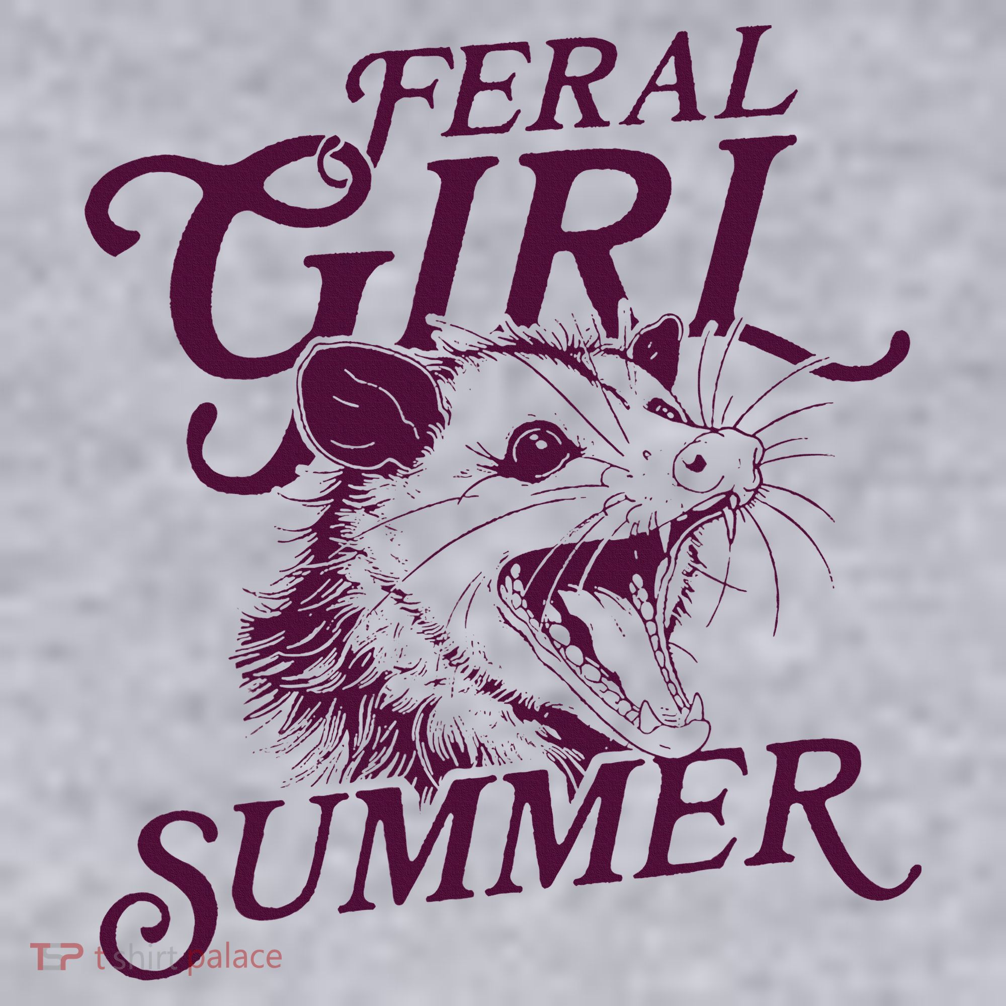 Feral Girl Summer Opossum Women's Sweatshirt