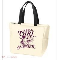 Feral Girl Summer Opossum Tote Bag thumb 3
