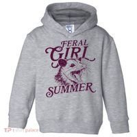 Feral Girl Summer Opossum Toddler Hoodie thumb 0