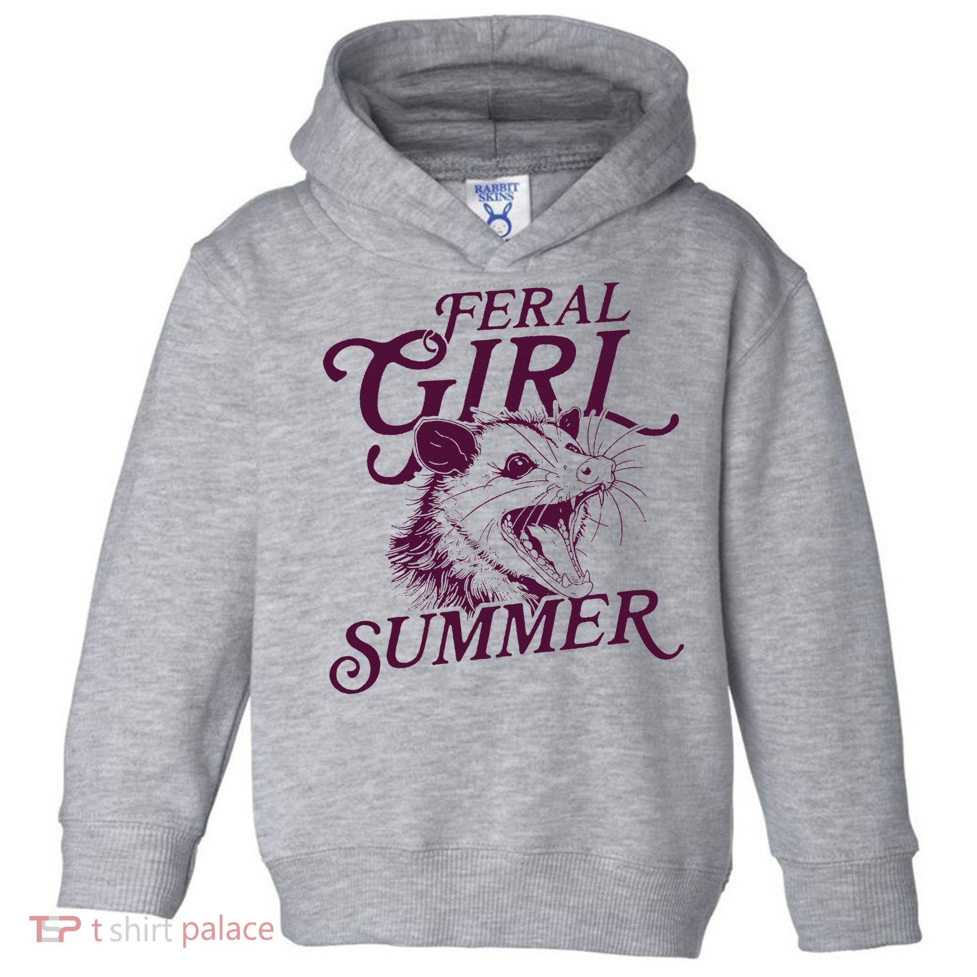 Feral Girl Summer Opossum Toddler Hoodie