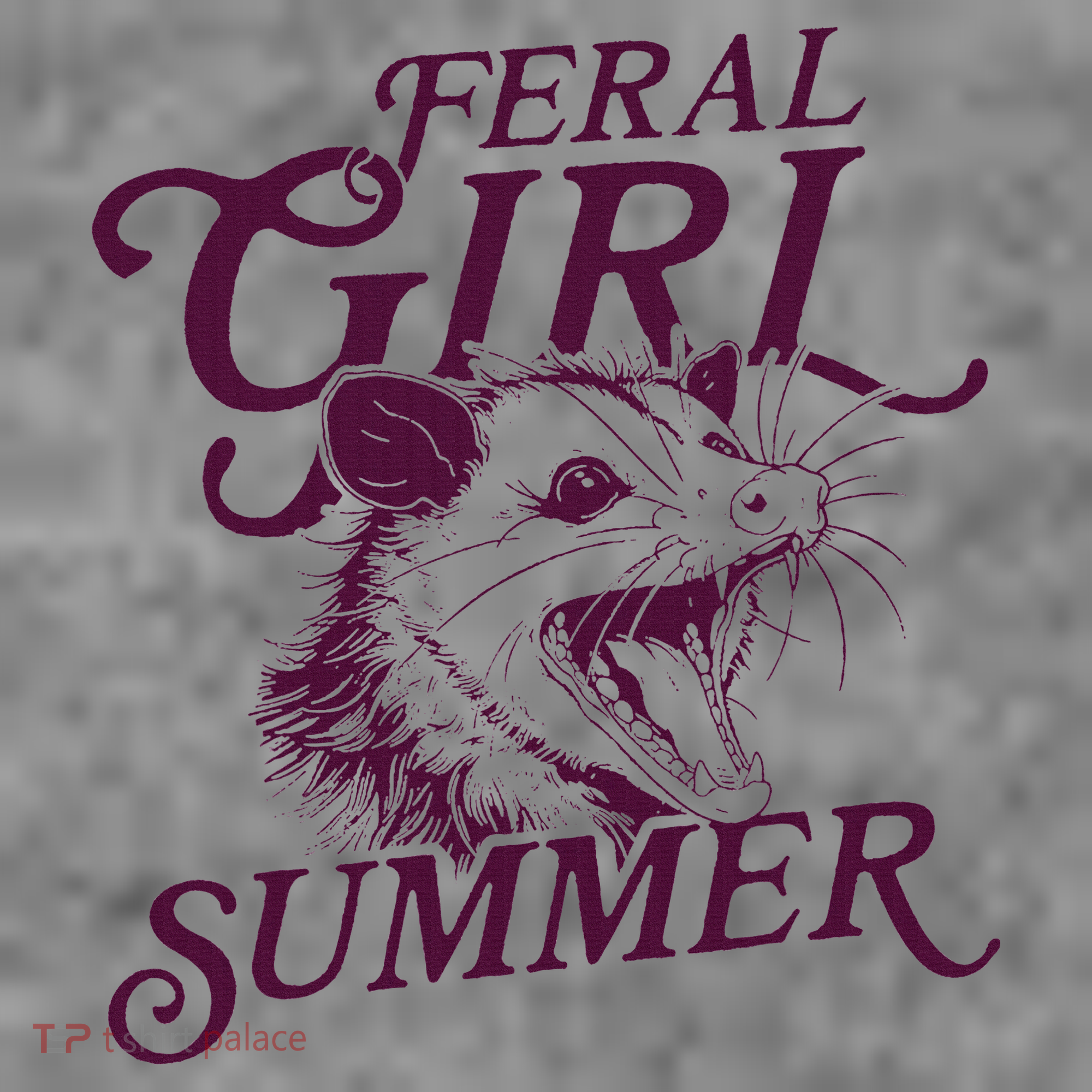 Feral Girl Summer Opossum Toddler Hoodie