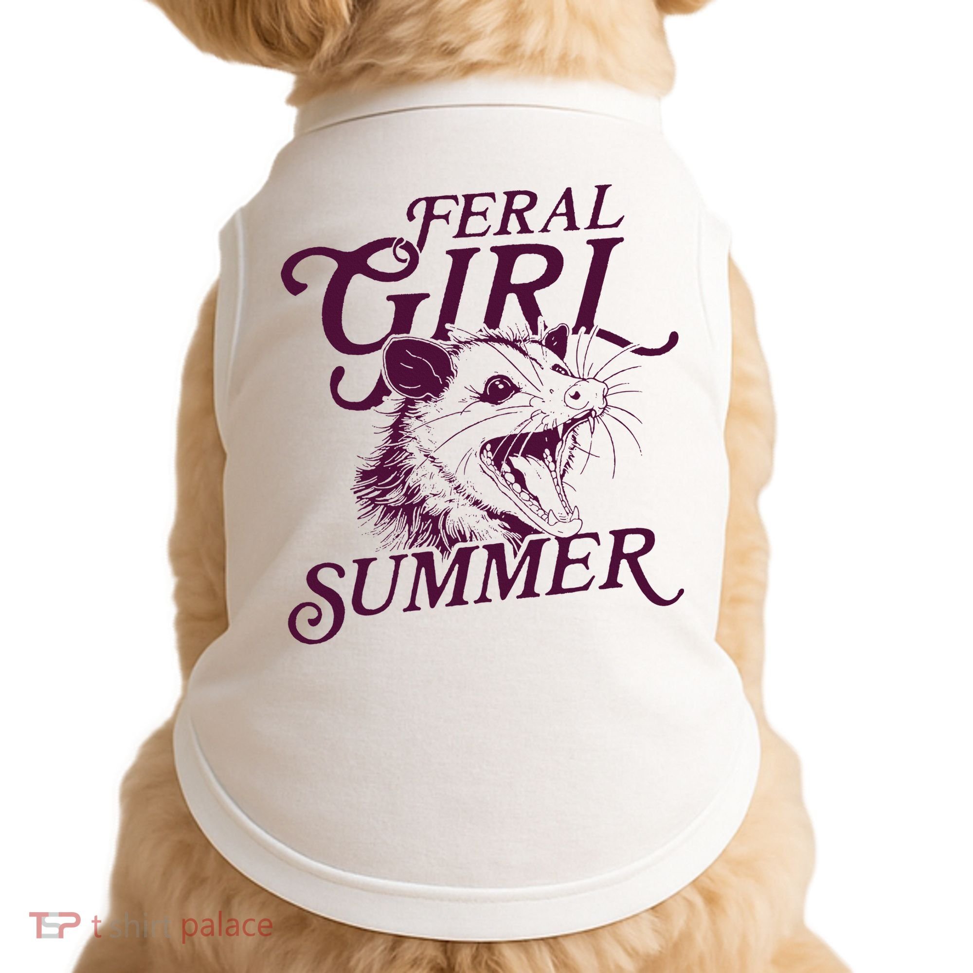 Feral Girl Summer Opossum Doggie Tank