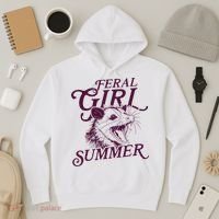 Feral Girl Summer Opossum Hoodie thumb 3