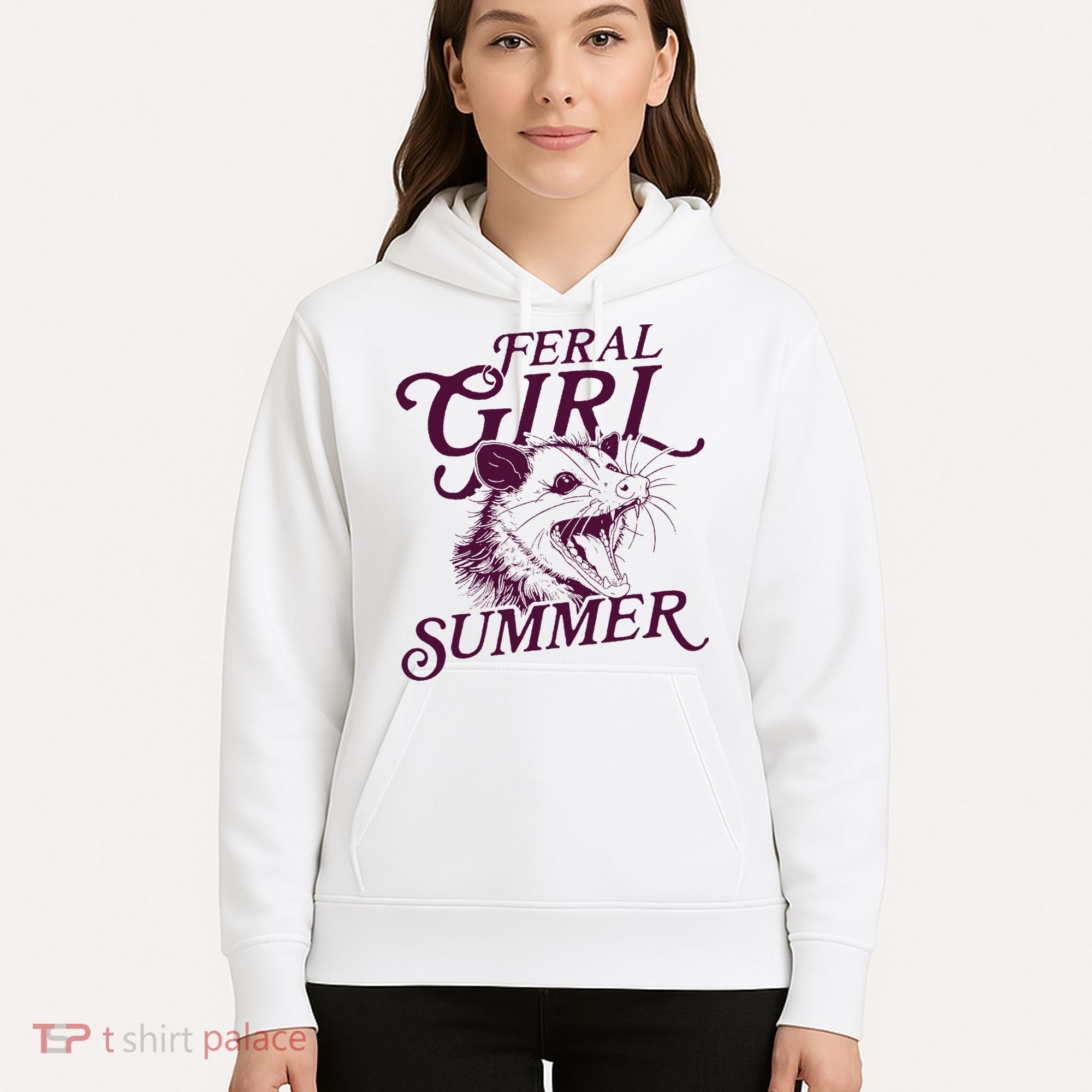 Feral Girl Summer Opossum Hoodie