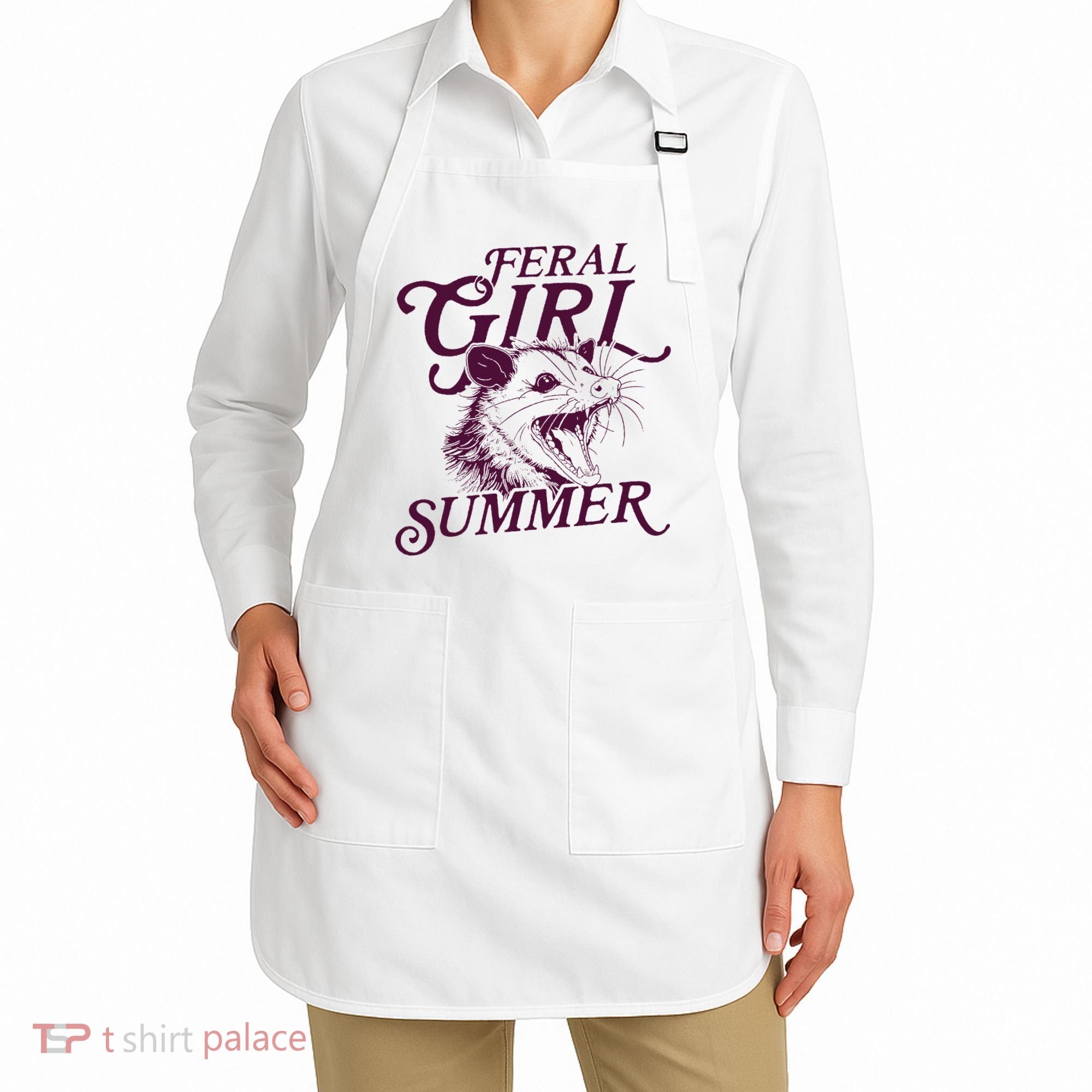 Feral Girl Summer Opossum Apron