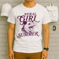 Feral Girl Summer Opossum T-Shirt thumb 6
