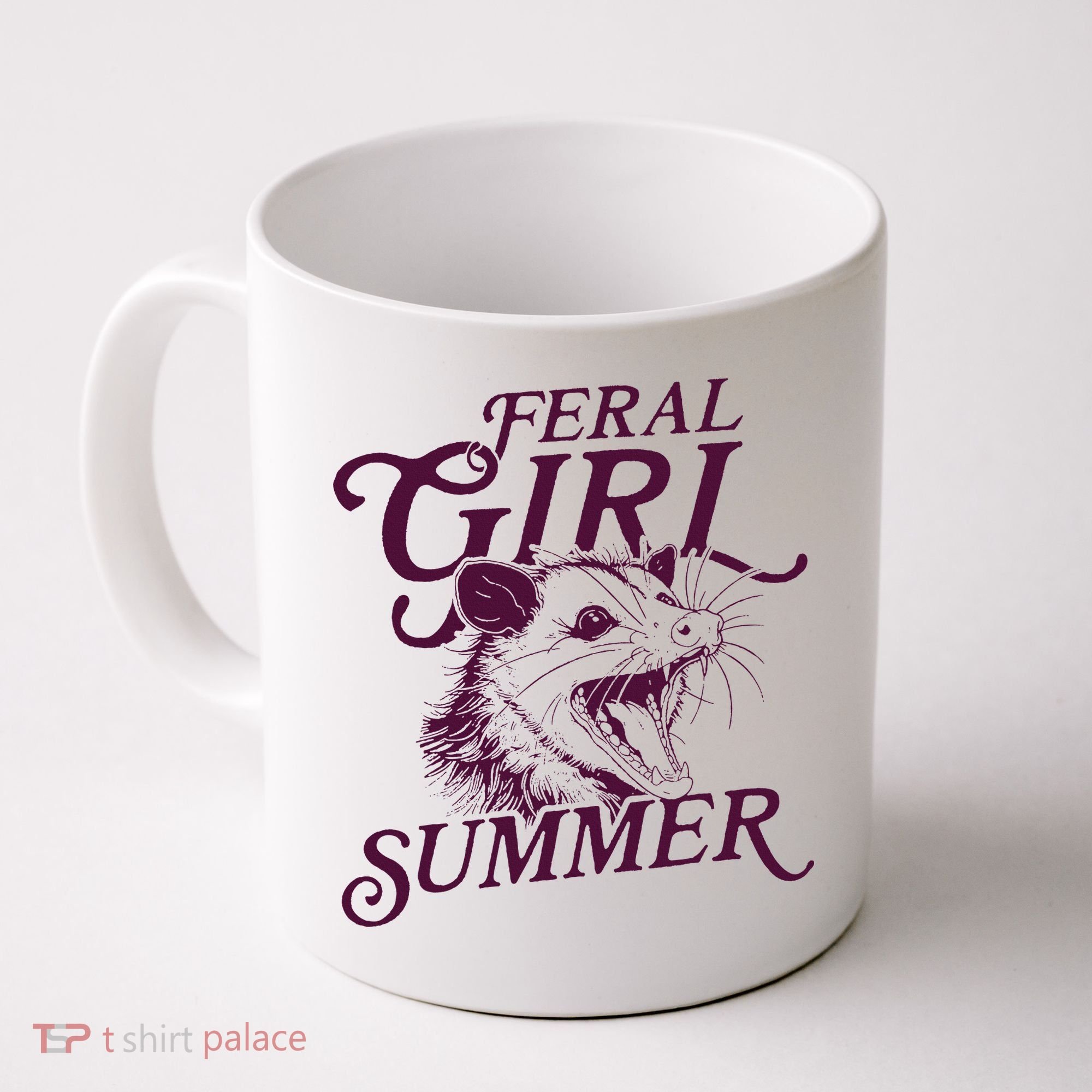 Feral Girl Summer Opossum Coffee Mug