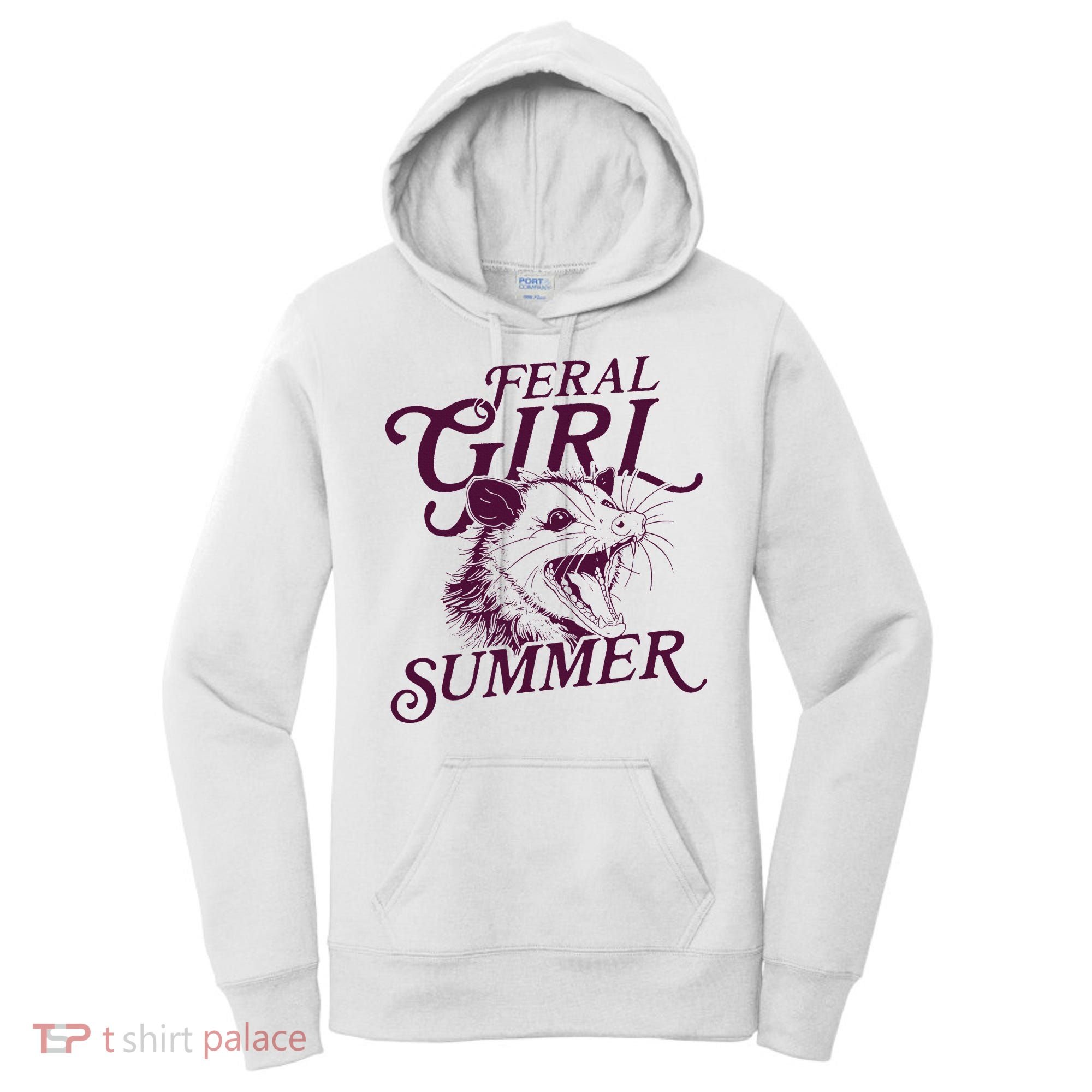 Feral Girl Summer Opossum Women's Hoodie