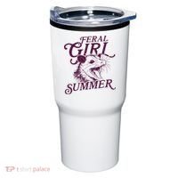 Feral Girl Summer Opossum Tumbler thumb 0