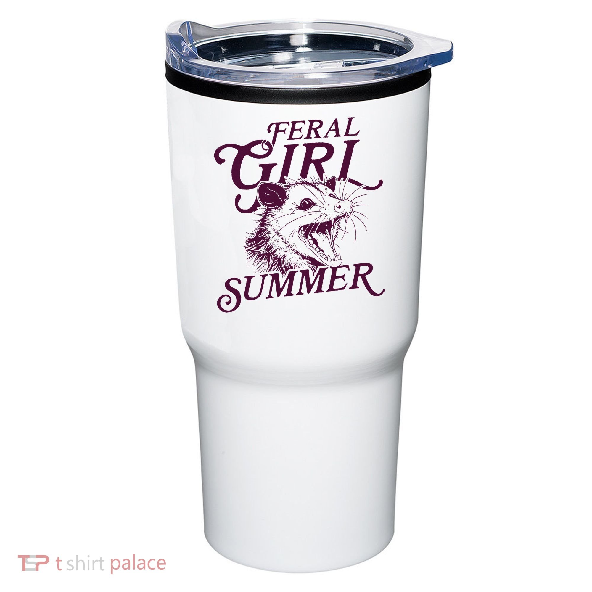 Feral Girl Summer Opossum Tumbler
