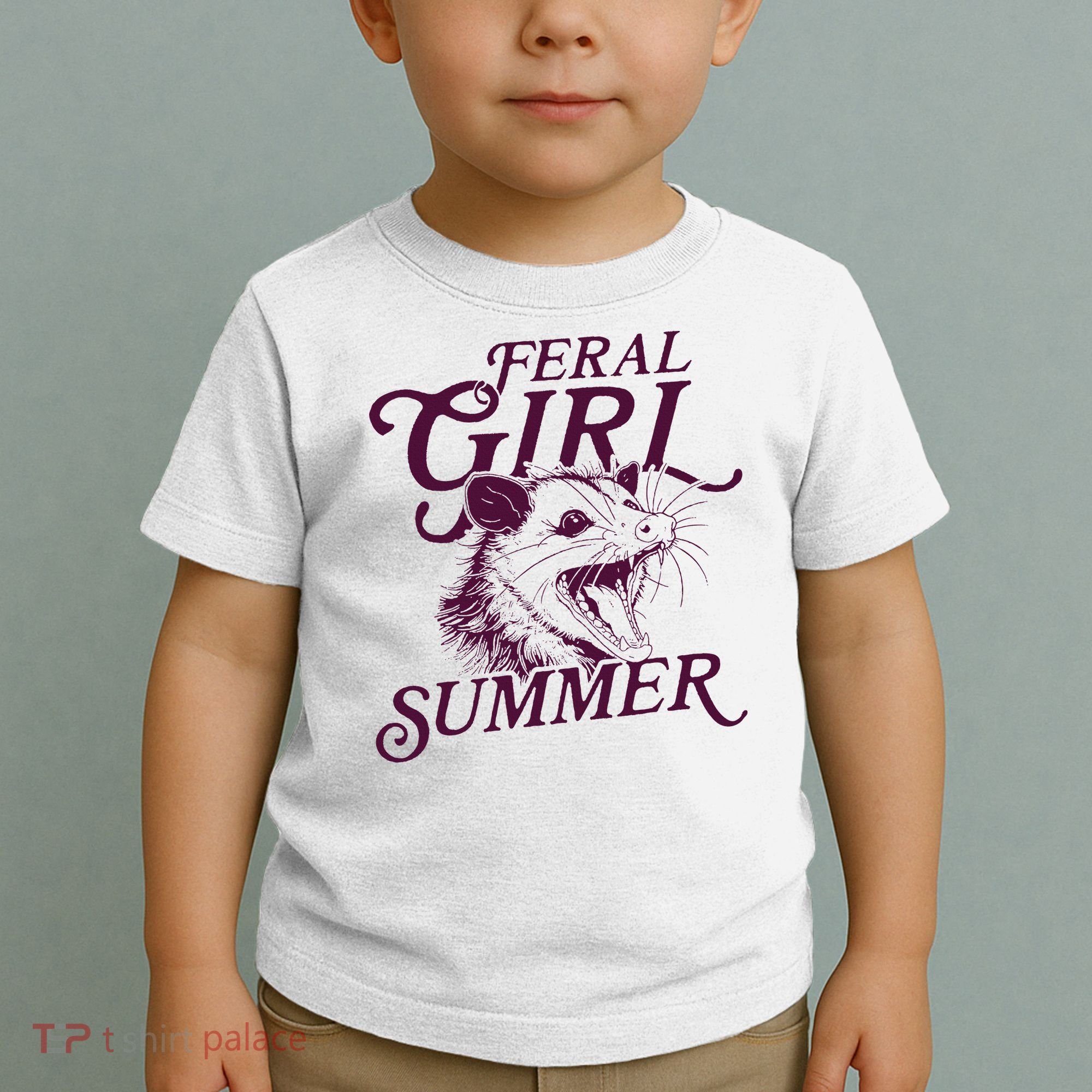 Feral Girl Summer Opossum Toddler T-Shirt