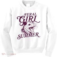 Feral Girl Summer Opossum Kids Sweatshirt thumb 0