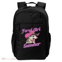 Feral Girl Summer Retro Possum Funny Meme Backpack thumb 0