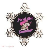Feral Girl Summer Retro Possum Funny Meme Ornament thumb 0