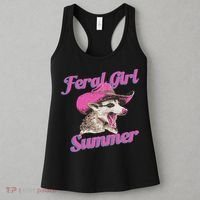 Feral Girl Summer Retro Possum Funny Meme Women's Tank Top thumb 3