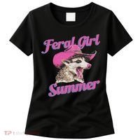 Feral Girl Summer Retro Possum Funny Meme Women's T-Shirt thumb 0
