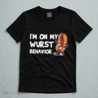 Funny German Sausage I'm on my Wurst Behavior T-Shirt thumb 5