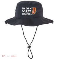 Funny German Sausage I'm on my Wurst Behavior Bucket Hat thumb 0