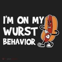 Funny German Sausage I'm on my Wurst Behavior Beanie thumb 2