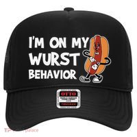 Funny German Sausage I'm on my Wurst Behavior Hat thumb 0