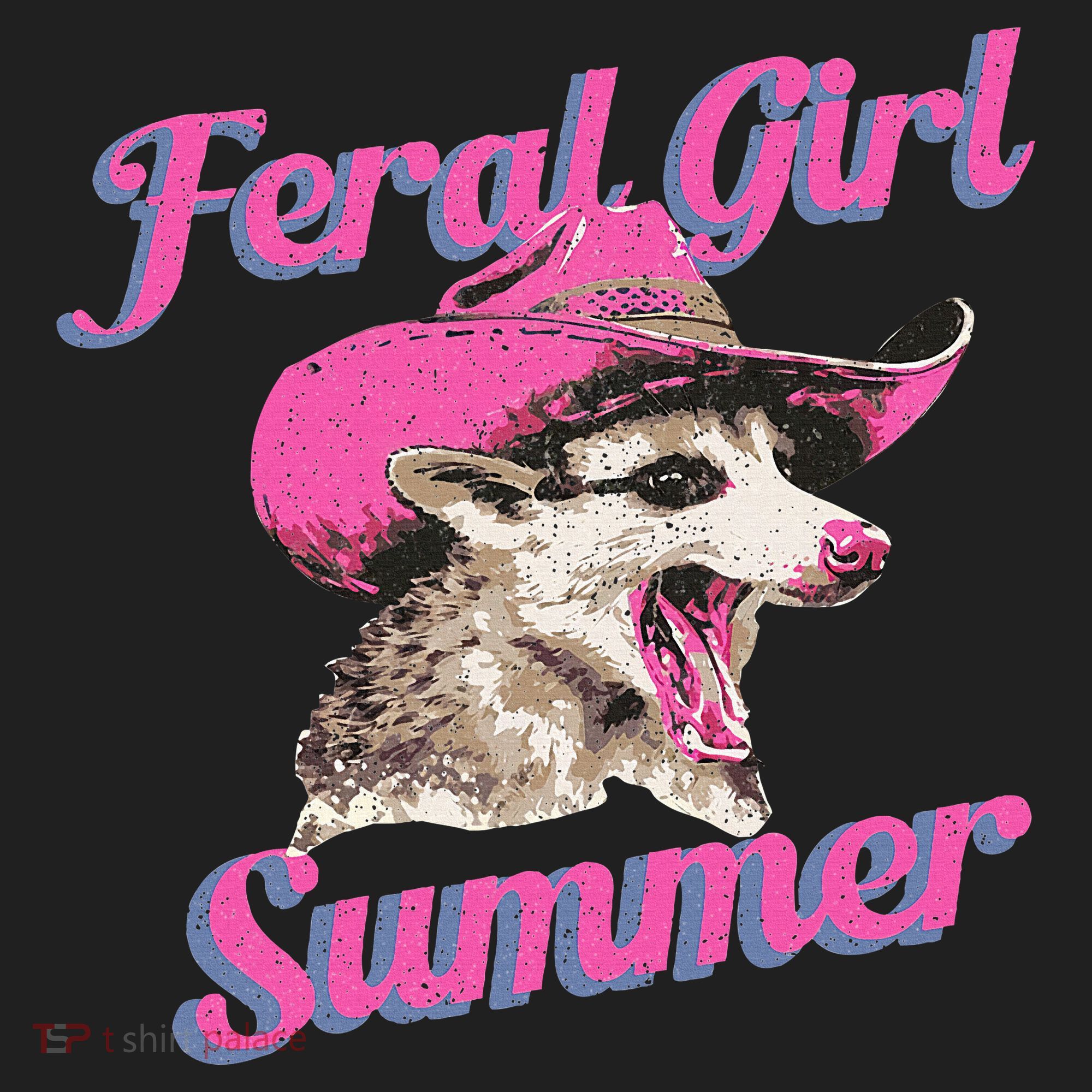 Feral Girl Summer Retro Possum Beanie